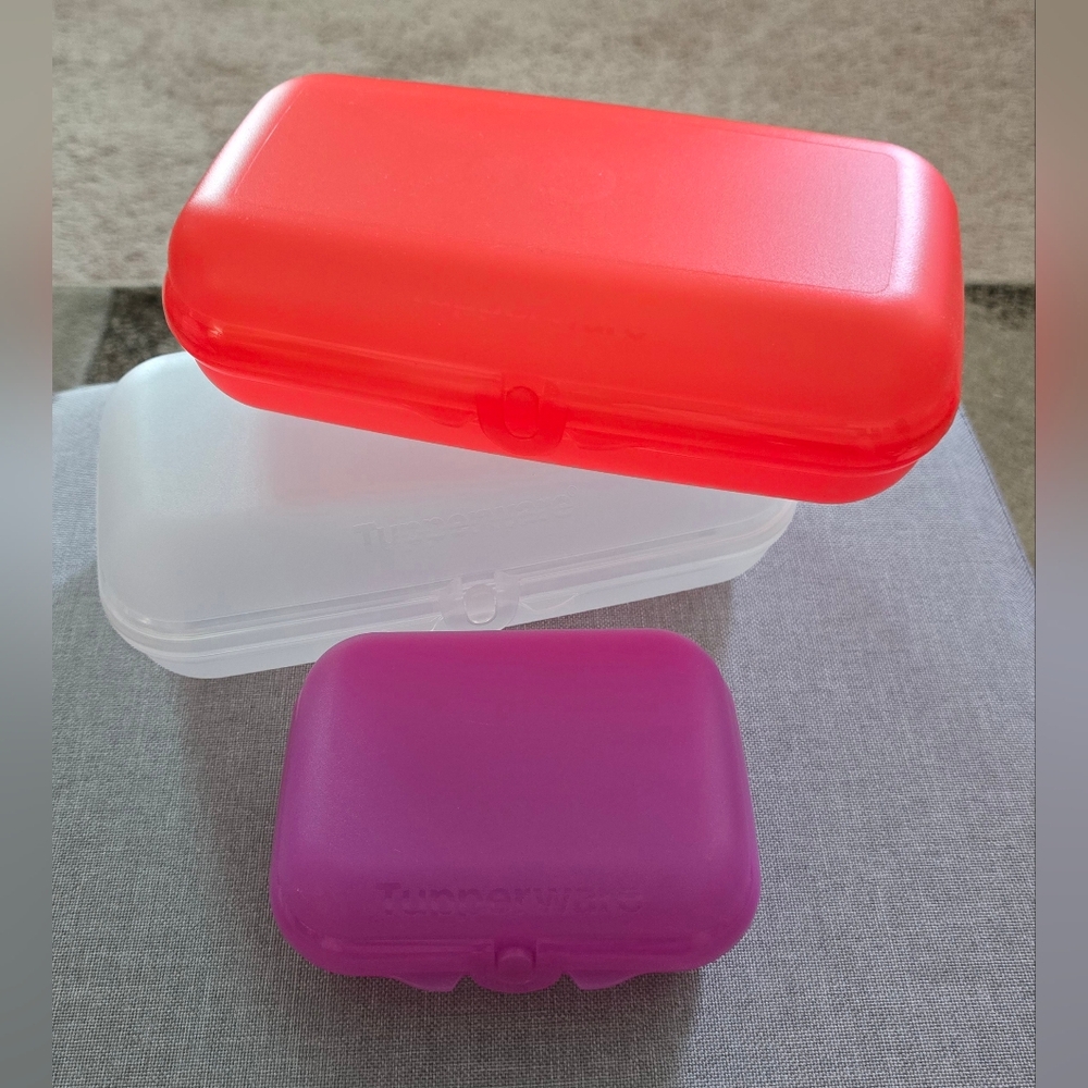 Tupperware 2 Large 1 Small Packables
